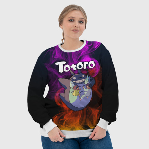 Женский свитшот 3D Totoro, цвет 3D печать - фото 6