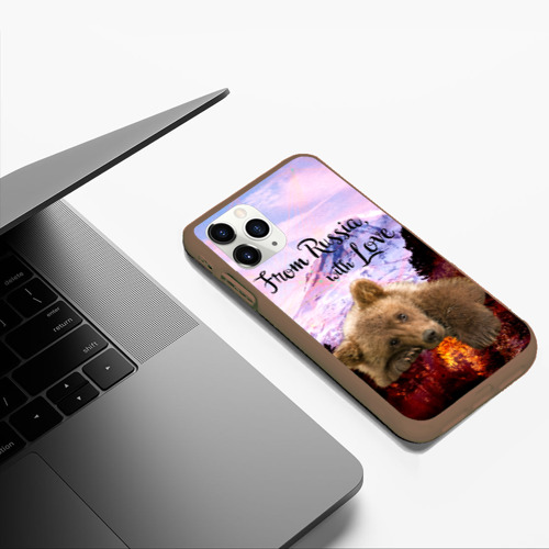 Чехол для iPhone 11 Pro Max матовый с принтом Из России с любовью, фото #5