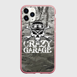 Чехол для iPhone 11 Pro Max матовый Crazy garage