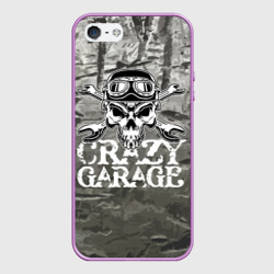 Чехол для iPhone 5/5S матовый Crazy garage