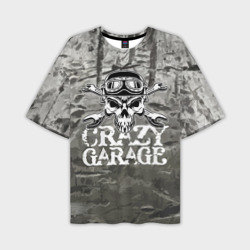 Мужская футболка oversize 3D Crazy garage