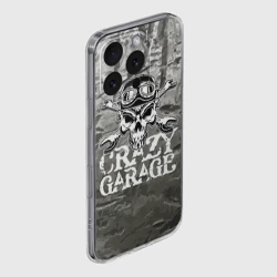 Чехол для iPhone 16 Pro Max силиконовый с защитой камеры Crazy garage - фото 2