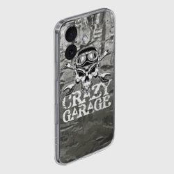 Чехол для iPhone 16 силиконовый с защитой камеры Crazy garage - фото 2