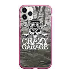 Чехол для iPhone 11 Pro Max матовый Crazy garage