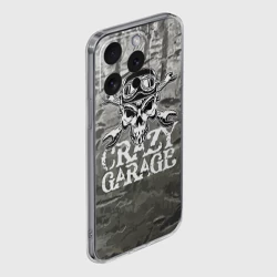 Чехол для iPhone 15 Pro Max силиконовый с защитой камеры Crazy garage - фото 2