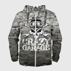 Мужская ветровка 3D Crazy garage