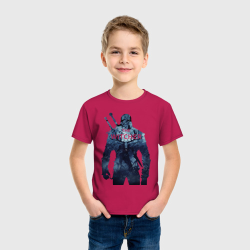 Детская футболка хлопок The Witcher, цвет маджента - фото 3