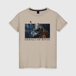 Женская футболка хлопок Geralt of Rivia