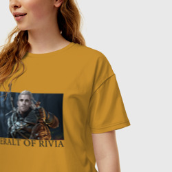 Женская футболка хлопок Oversize Geralt of Rivia - фото 2