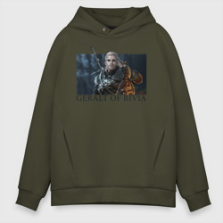 Мужское худи Oversize хлопок Geralt of Rivia