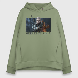 Женское худи Oversize хлопок Geralt of Rivia