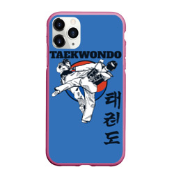 Чехол для iPhone 11 Pro матовый Taekwondo