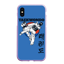 Чехол для iPhone XS Max матовый Taekwondo