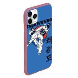 Чехол для iPhone 11 Pro матовый Taekwondo - фото 2