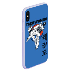 Чехол для iPhone XS Max матовый Taekwondo - фото 2