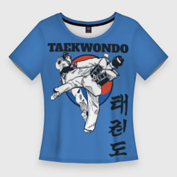 Женская футболка 3D Slim Taekwondo