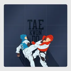 Магнитный плакат 3Х3 Taekwondo