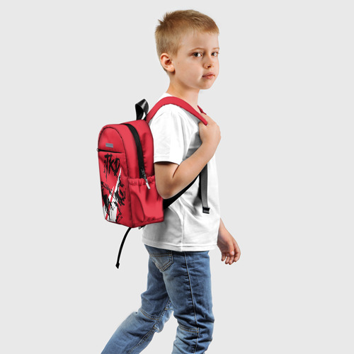 Детский рюкзак 3D с принтом Taekwondo, вид сзади #1