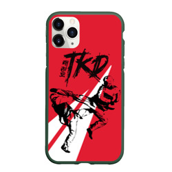 Чехол для iPhone 11 Pro матовый Taekwondo