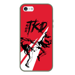 Чехол для iPhone 5/5S матовый Taekwondo