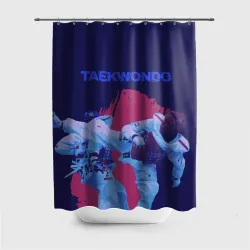 Штора 3D для ванной Taekwondo