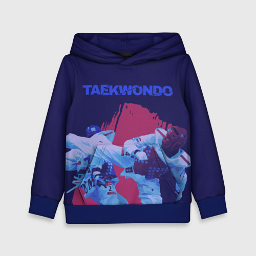 Детская толстовка 3D Taekwondo, цвет синий