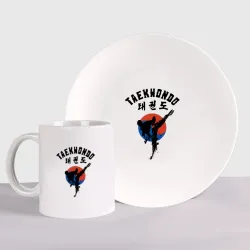 Набор: тарелка + кружка Taekwondo