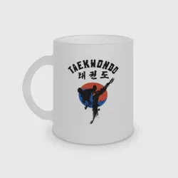 Кружка матовая стеклянная Taekwondo
