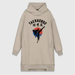 Платье-худи хлопок Taekwondo