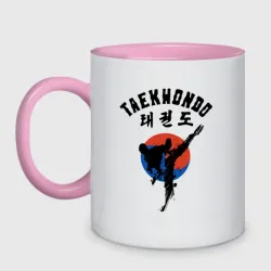 Кружка двухцветная Taekwondo
