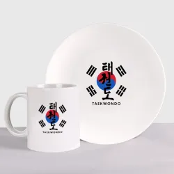 Набор: тарелка + кружка Taekwondo