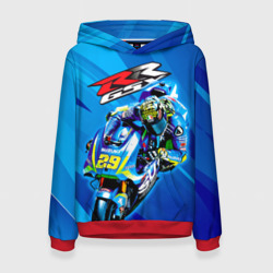 Женская толстовка 3D Suzuki MotoGP