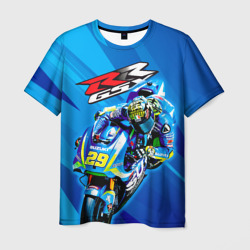 Мужская футболка 3D Suzuki MotoGP