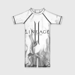 Детский купальный костюм 3D Lineage 2: white-black