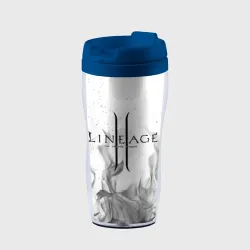 Термокружка-непроливайка Lineage 2: white-black