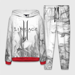 Женский костюм с толстовкой 3D Lineage 2: white-black