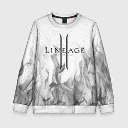 Детский свитшот 3D Lineage 2: white-black