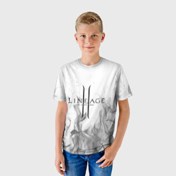 Детская футболка 3D Lineage 2: white-black - фото 2