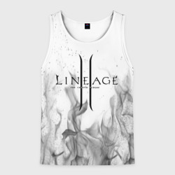 Мужская майка 3D Lineage 2: white-black