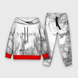 Детский костюм с толстовкой 3D Lineage 2: white-black