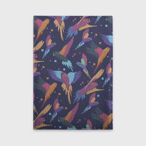 Обложка для автодокументов Райские попугаи, цвет бирюзовый - фото 2