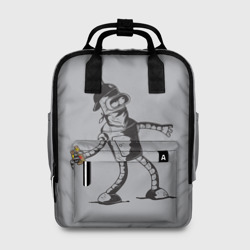 Женский рюкзак 3D Futurama. Bender Banksy