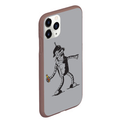 Чехол для iPhone 11 Pro Max матовый Futurama. Bender Banksy - фото 2