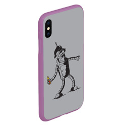 Чехол для iPhone XS Max матовый Futurama. Bender Banksy - фото 2