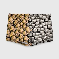 Детские купальные плавки 3D Девушки орут на котиков