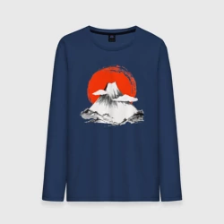 Мужской лонгслив хлопок Гора Фудзияма