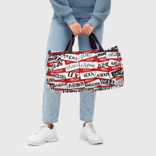 Сумка спортивная 3D Hello, my name is - фото 6