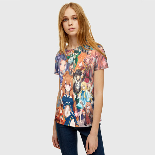 Женская футболка 3D с принтом Восхождение Героя Щита, фото на моделе #1