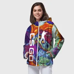 Женская ветровка 3D CS GO hyperbeast КС Го хайпербист - фото 2