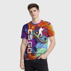Мужская футболка 3D CS GO hyperbeast КС Го хайпербист - фото 2